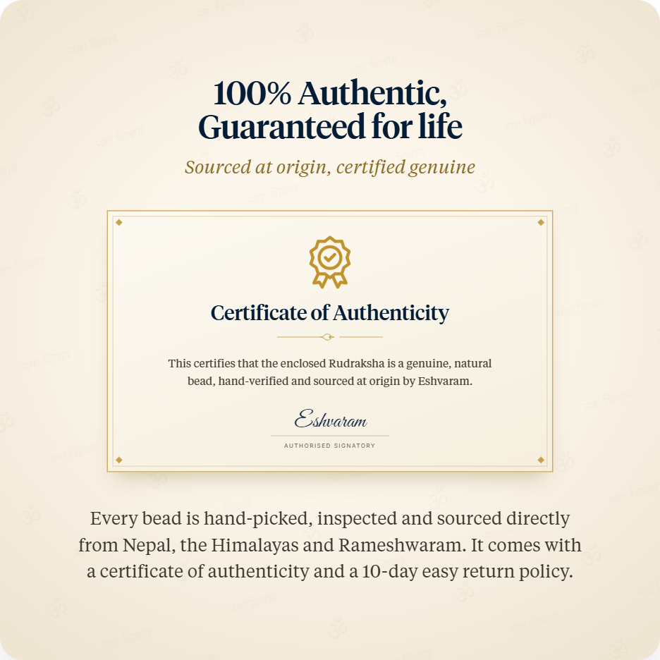 100 percent authentic, certificate of authenticity