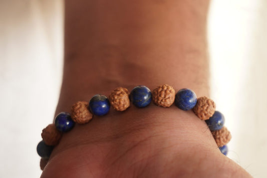 Rudraksha & Black Tourmaline Bracelet