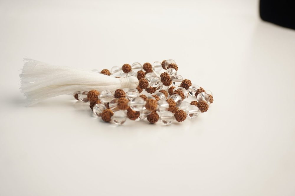 Sphatik & Rudraksha Jaap Mala