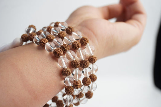 Rudraksha Suvarni Jaap Mala · Premium Pathri